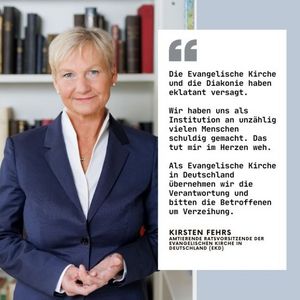 Kirsten Fehrs, EKD Ratsvorsitzende mit Zitat zur Forum-Studie